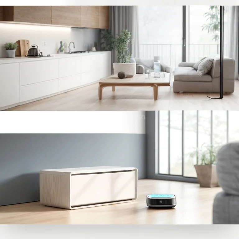 Smart devices arranged in a modern home